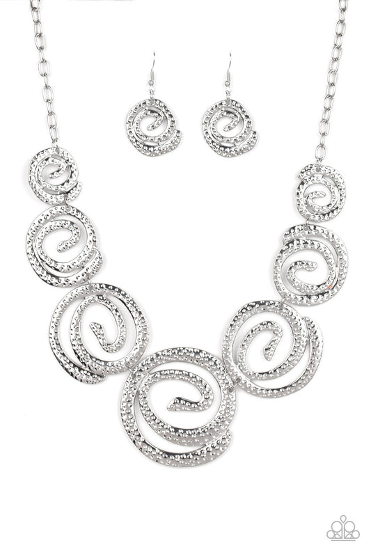Statement Swirl - Silver - Jazzy Jewels With Lady J