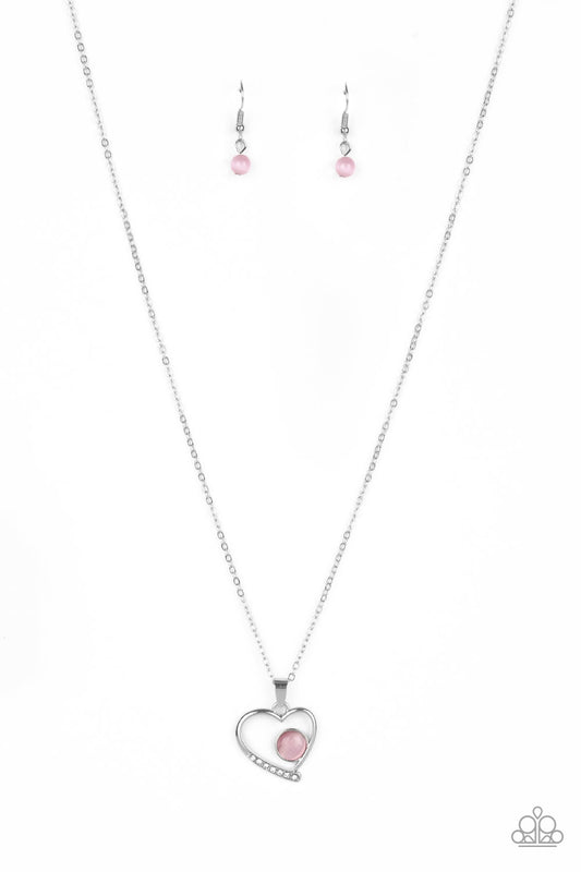 Heart Full of Love - Pink Necklace - Paparazzi Accessories