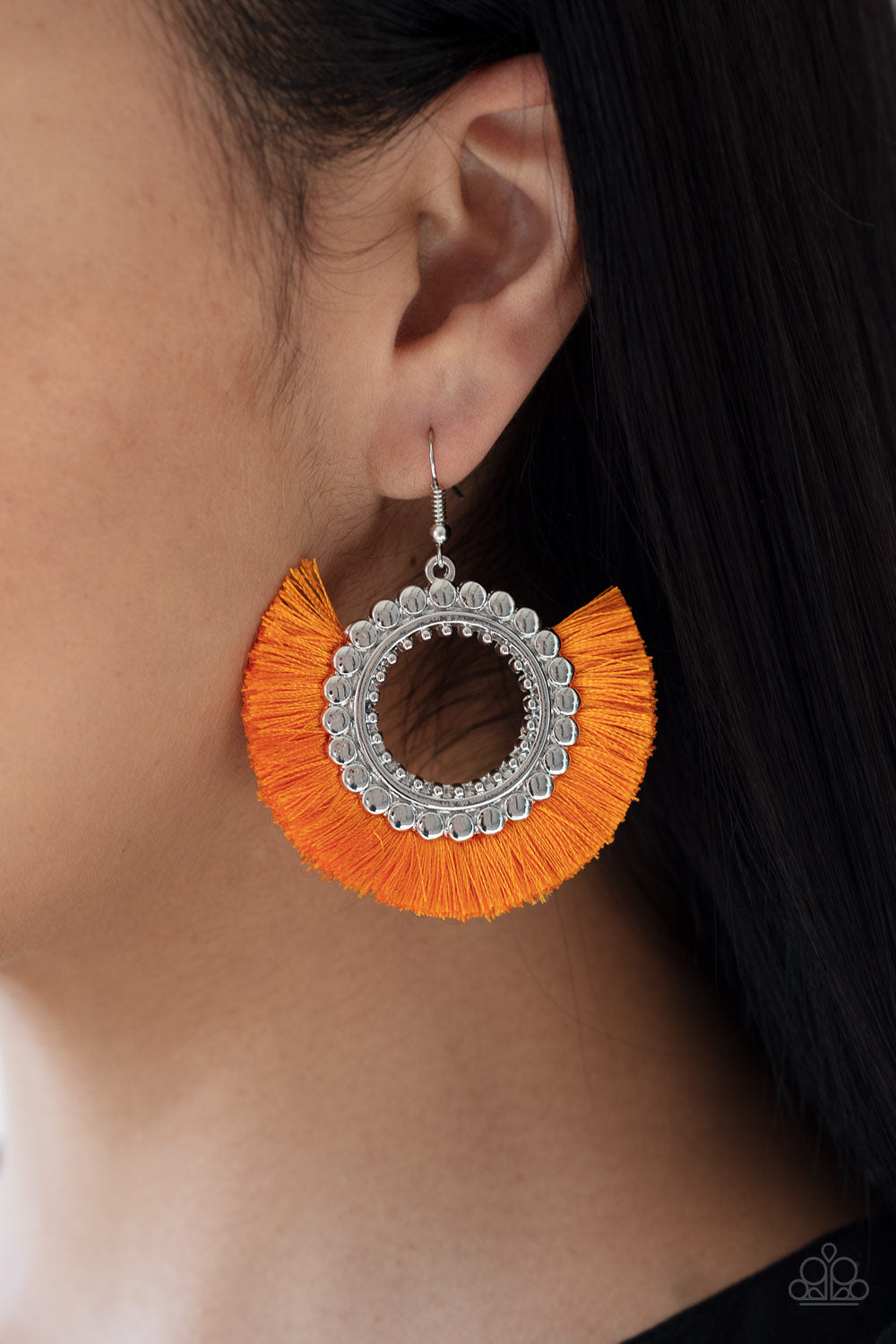 Fringe Fanatic - Orange Earrings