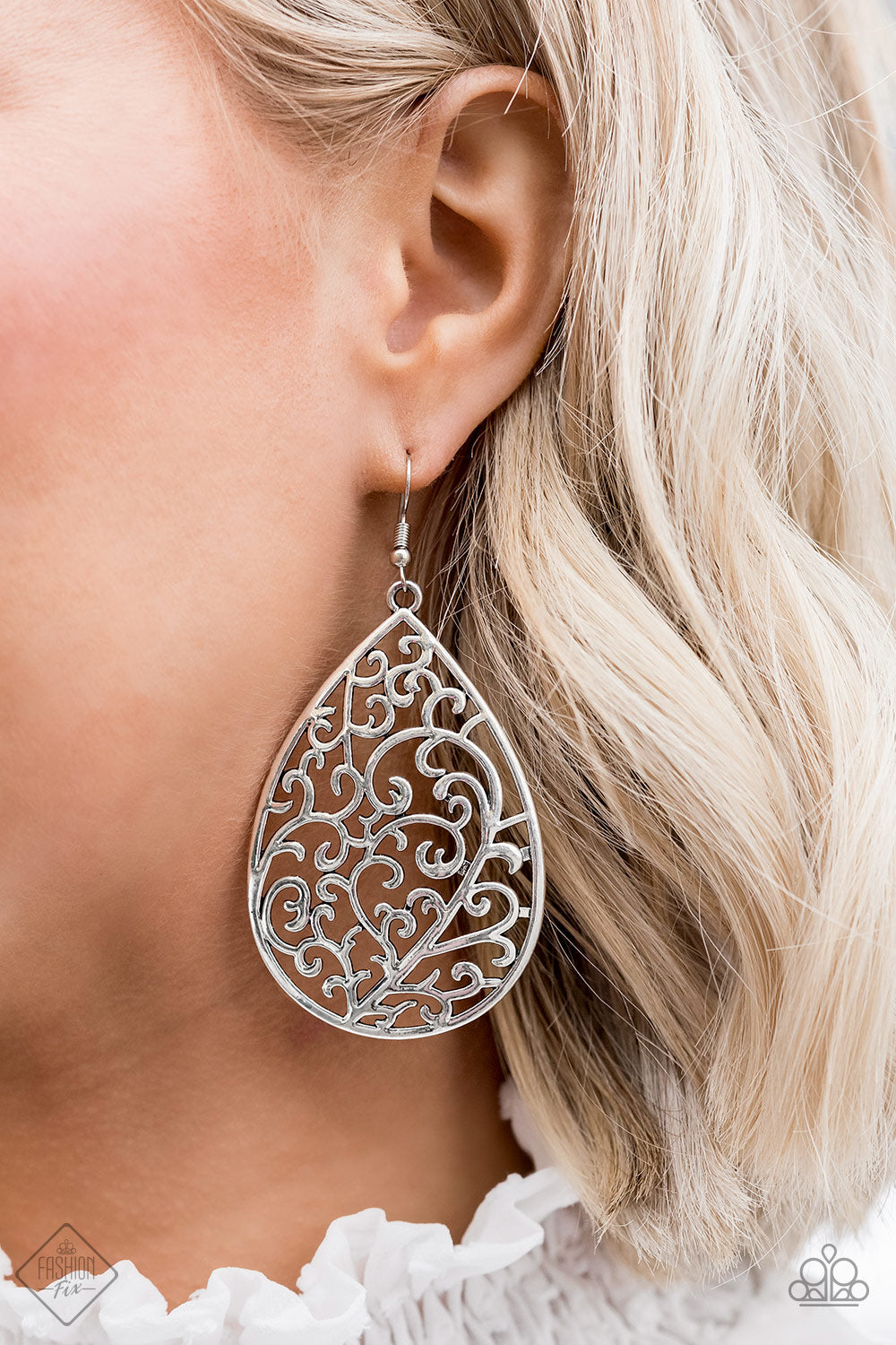 Grapevine Grandeur - Silver Earrings - Paparazzi Accessories
