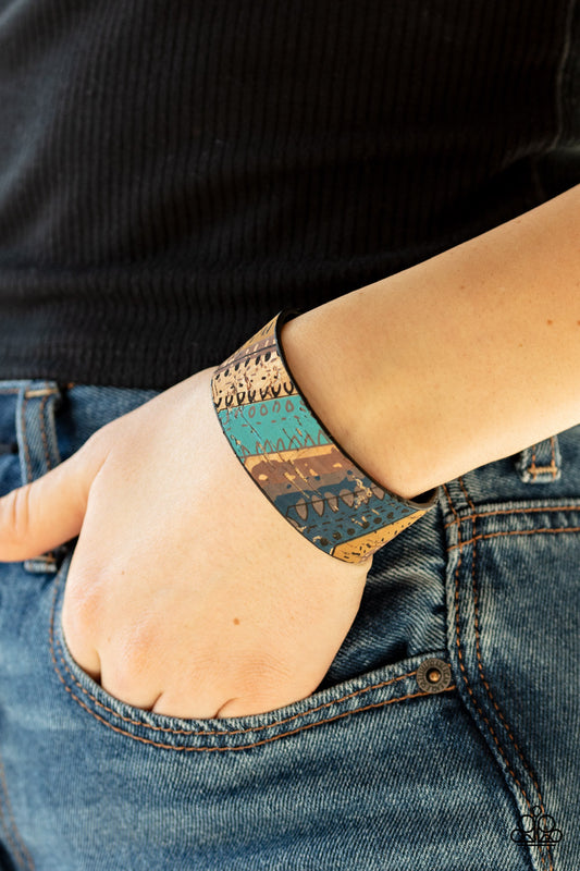 Come Uncorked - Blue Bracelet