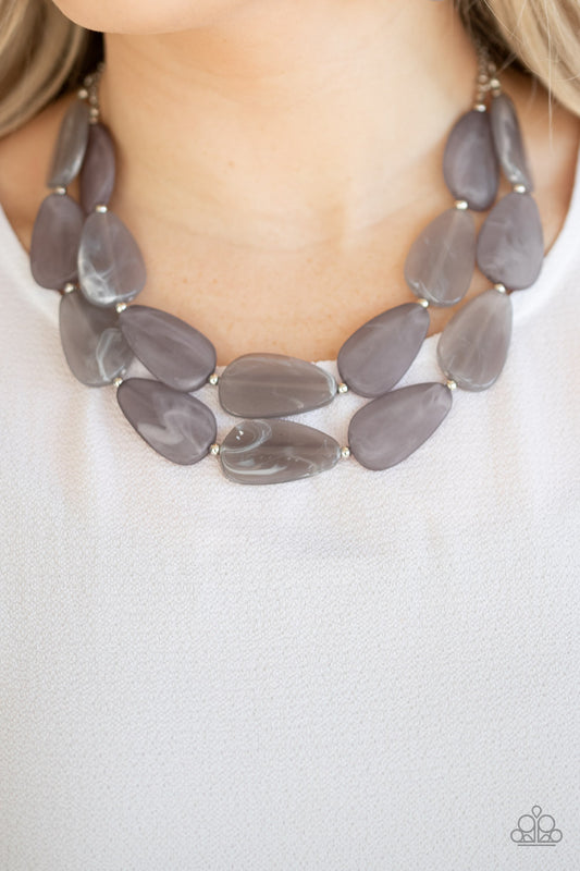 Colorfully Calming - Silver Necklace - Jazzy Jewels With Lady J