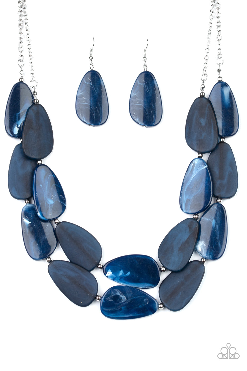 Colorfully Calming - Blue Necklace