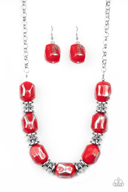 Girl Grit - Red Necklace - Jazzy Jewels With Lady J
