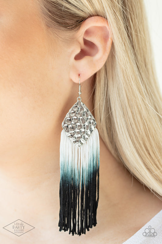 Dip In - Black Earrings - Paparazzi Accessories