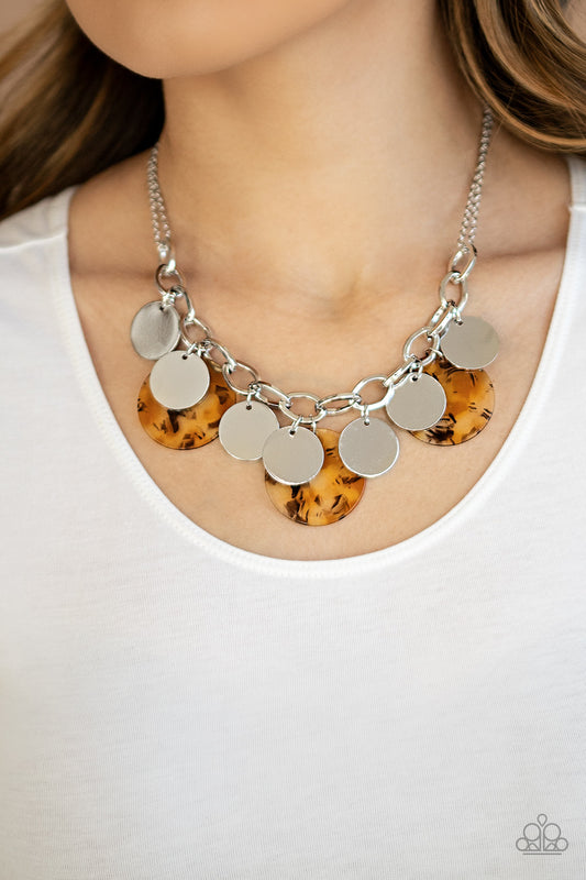 Confetti Confection - Yellow Necklace - Jazzy Jewels With Lady J