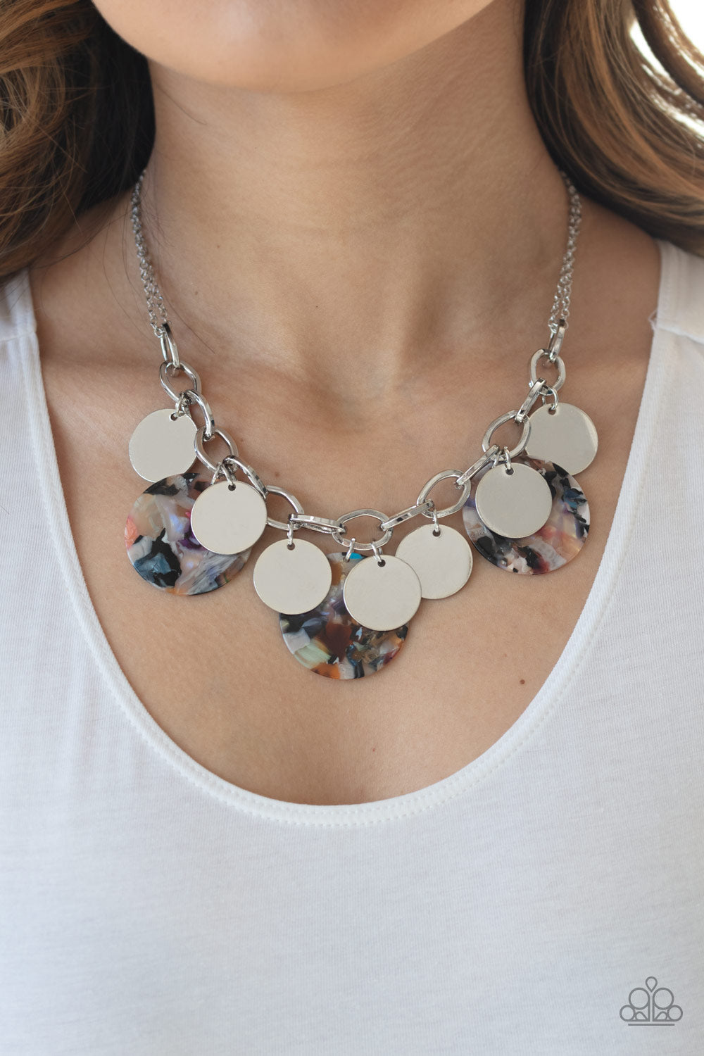 Confetti Confection - Multi Necklace - Jazzy Jewels With Lady J
