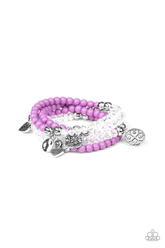Colorfully Cupid - Purple Bracelet