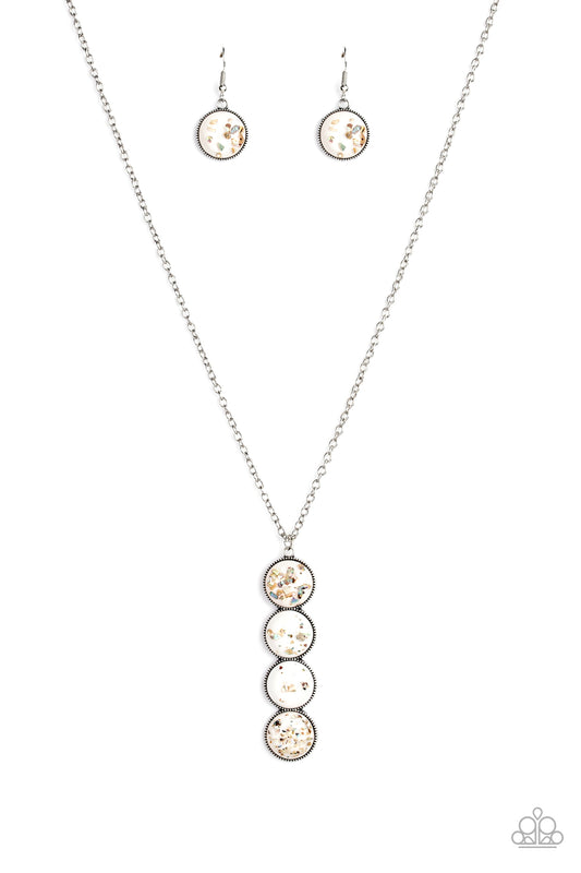 Confetti and Cocktails - White Necklace