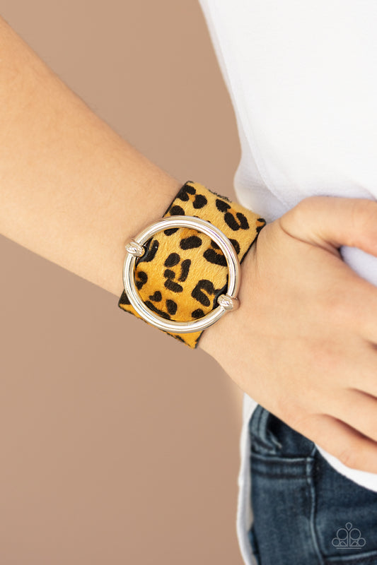 Asking FUR Trouble - Yellow Bracelet - Jazzy Jewels With Lady J