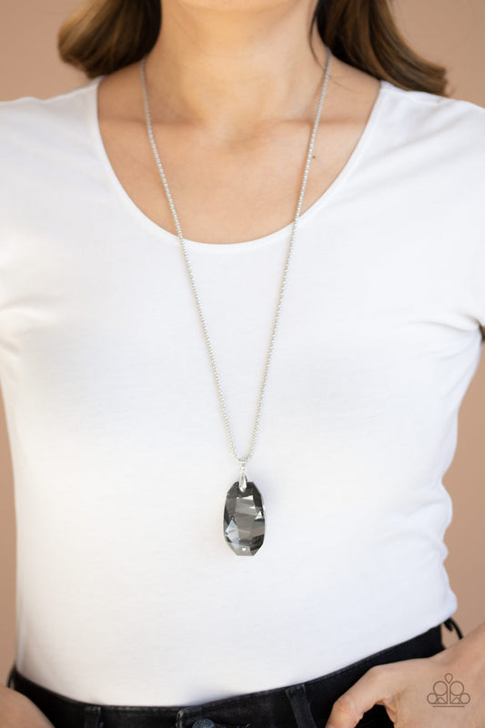 Gemstone Grandeur - Silver Necklace - Jazzy Jewels With Lady J