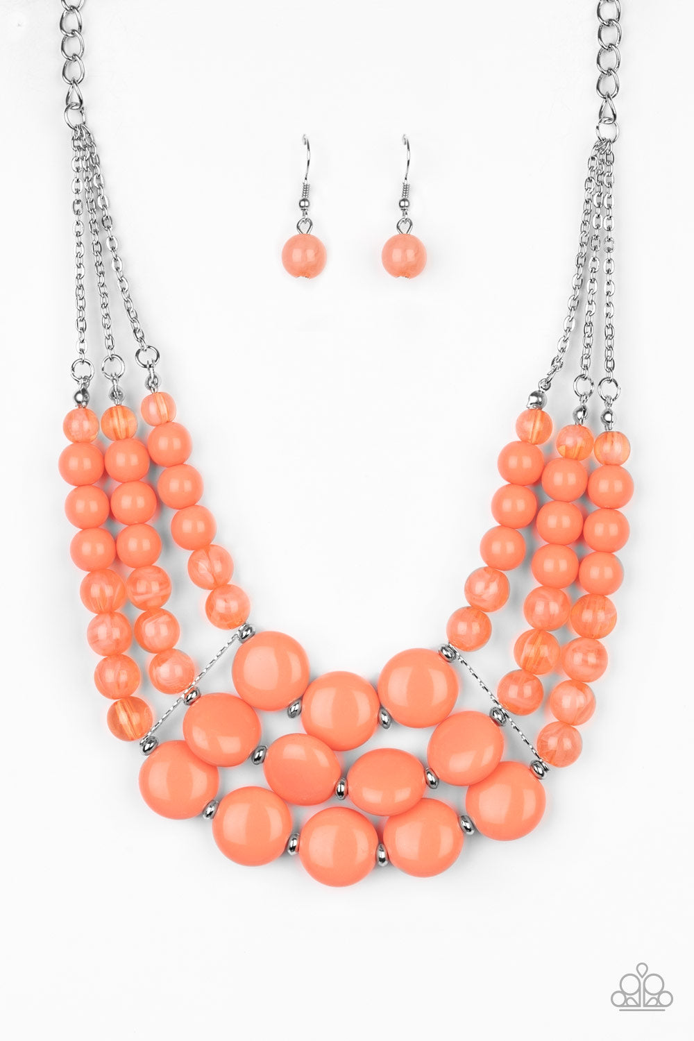 Flirtatiously Fruity - Orange Necklace