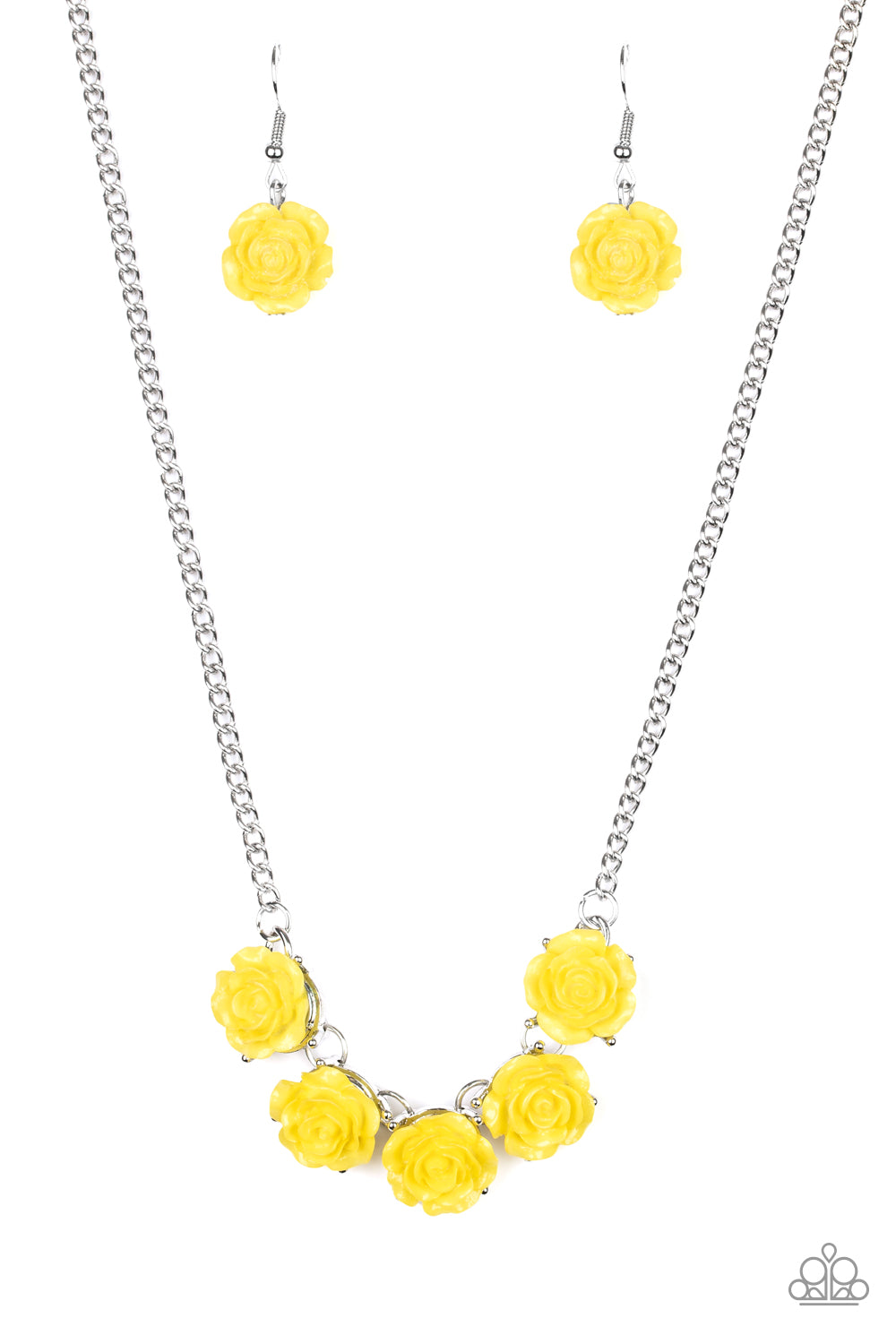 Garden Party Posh - Yellow Necklace