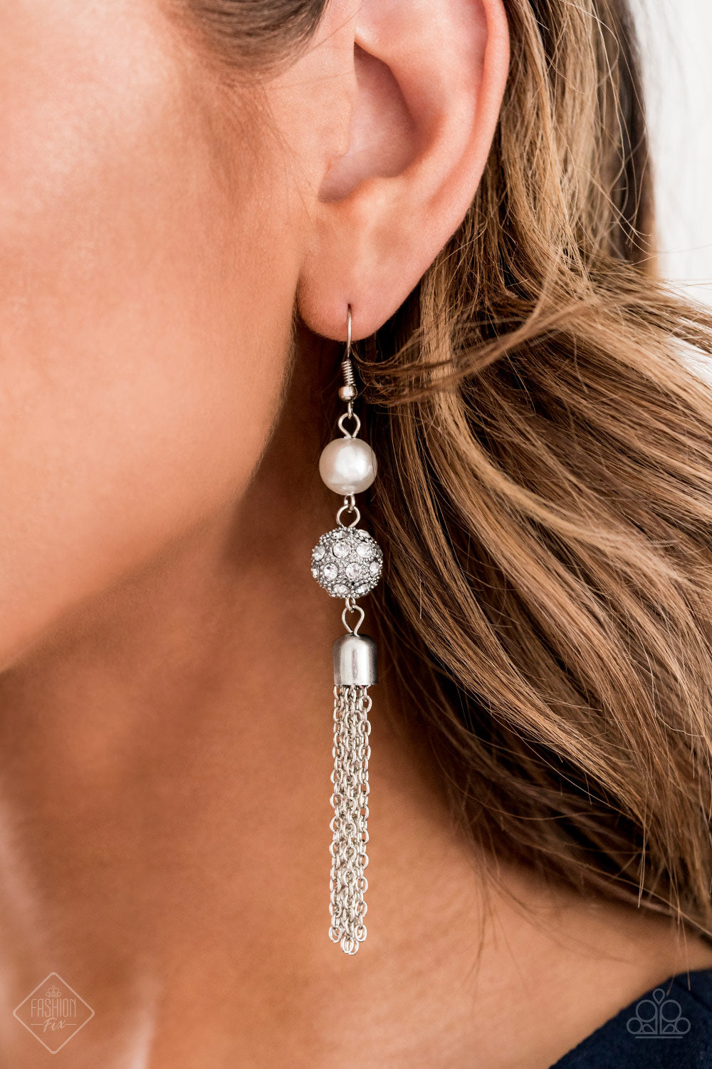 Going DIOR to DIOR - White Earrings - Paparazzi Accessories