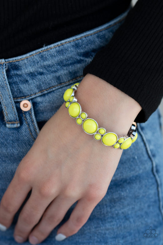 Bubbly Belle - Yellow Bracelet - Jazzy Jewels With Lady J