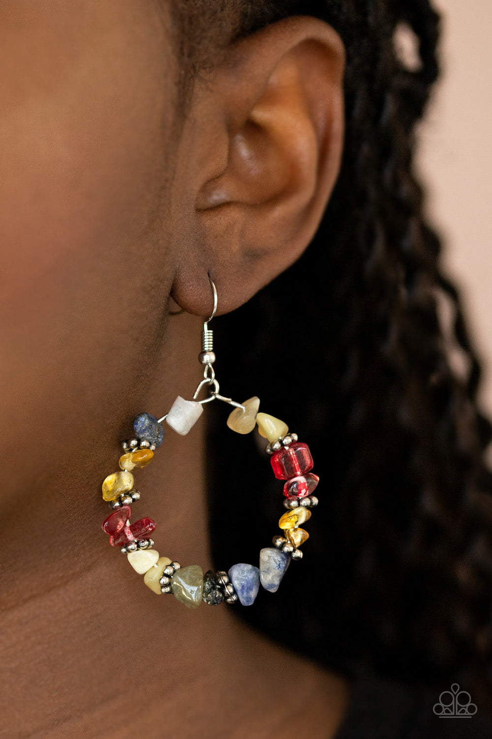 Going for Grounded - Multi Earrings - Paparazzi Accessories