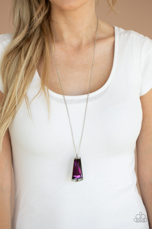 Empire State Elegance - Purple Necklace - Paparazzi Accessories