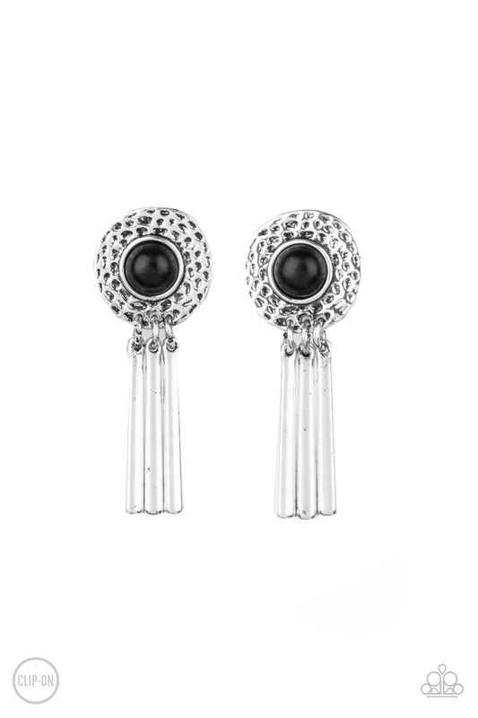 Desert Amulet - Black Earrings