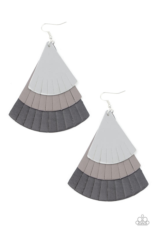 Huge Fanatic - Black Earrings - Paparazzi Accessories