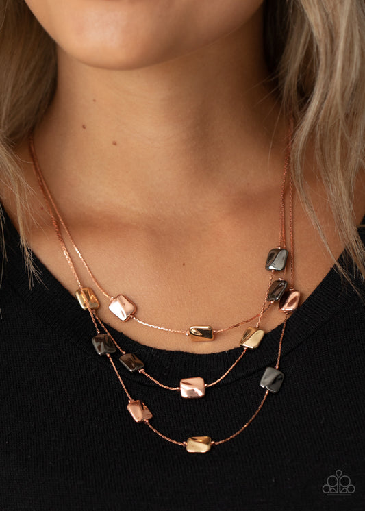 Downtown Reflections - Copper Neckalce