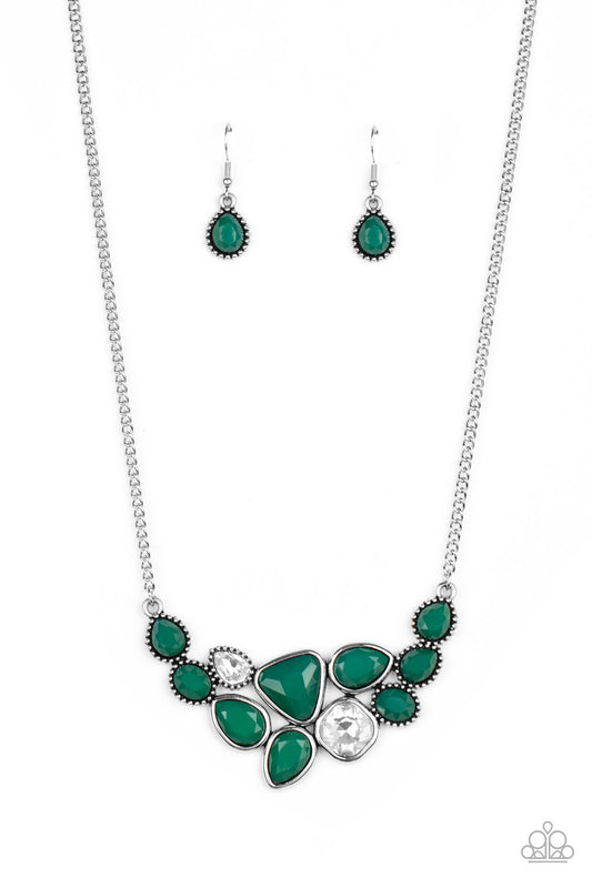 Breathtaking Brilliance - Green Necklace