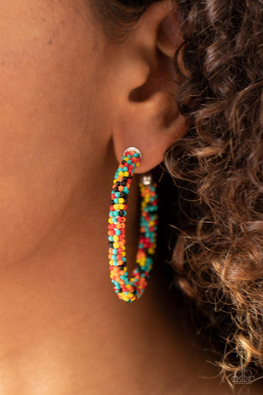 BEAD My Lips! - Multi Earrings - Paparazzi Accessories