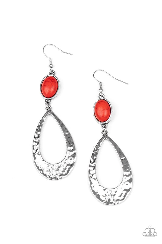 Badlands Baby - Red Earrings - Jazzy Jewels With Lady J