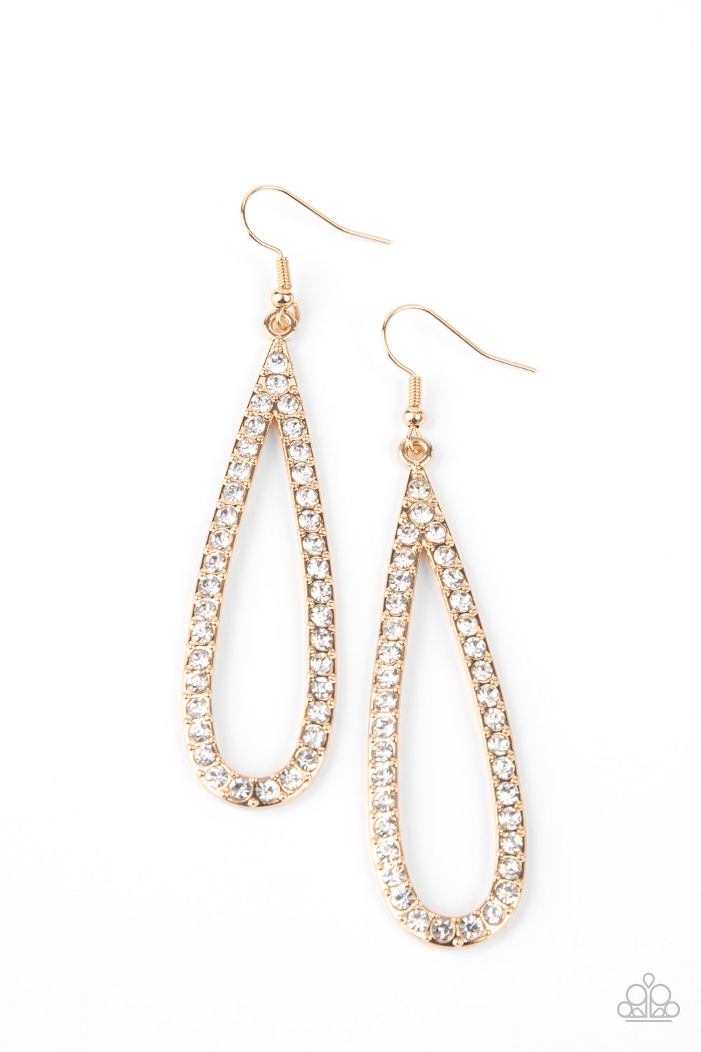 Glitzy Goals - Gold Earrings - Jazzy Jewels With Lady J