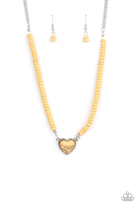 Country Sweetheart - Yellow Necklace