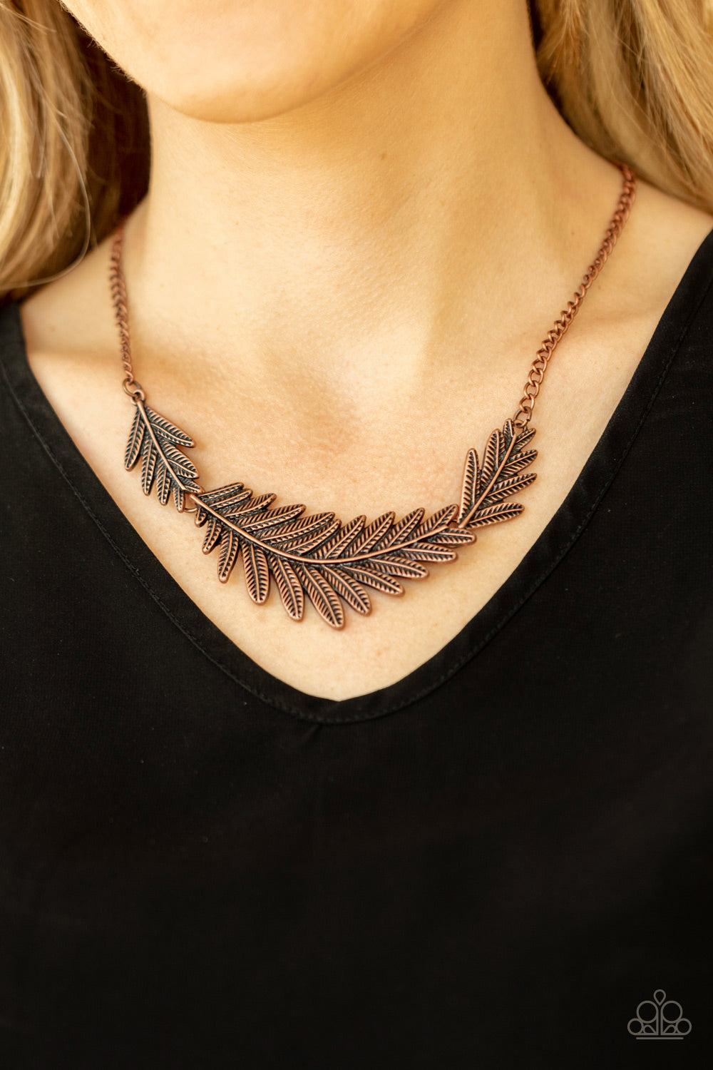 Queen of the QUILL - Copper Necklace - Paparazzi Accessories