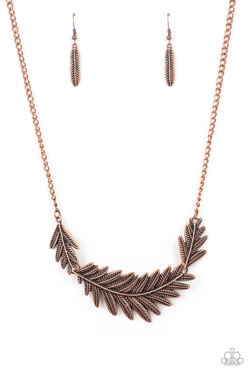 Queen of the QUILL - Copper Necklace - Paparazzi Accessories