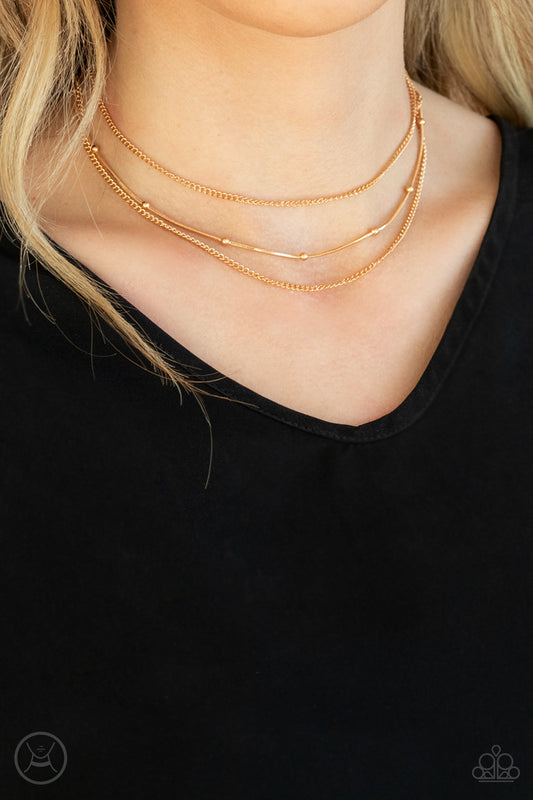 Subtly Stunning - Gold Bracelet - Paparazzi Accessories