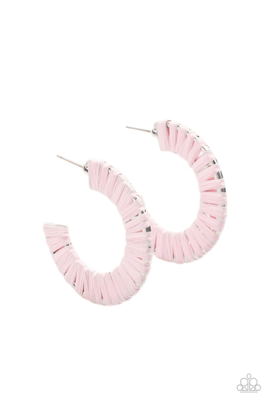 A Chance of RAINBOWS - Pink Earrings - Paparazzi Accessories