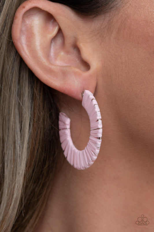 A Chance of RAINBOWS - Pink Earrings - Paparazzi Accessories