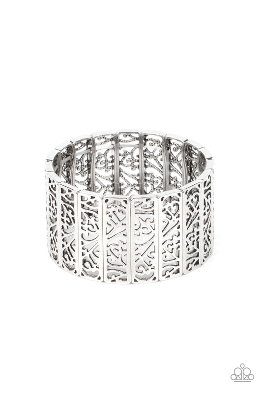 Ornate Orchards - Silver Bracelet - Paparazzi Accessories