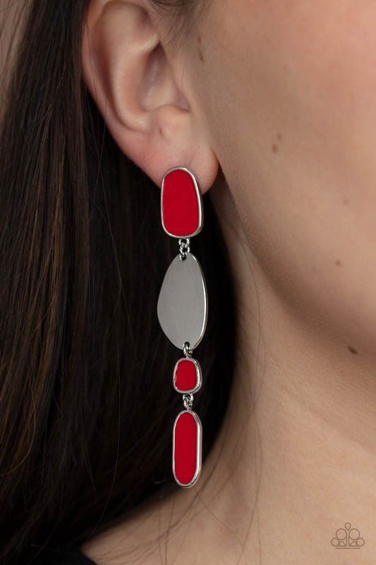 Deco By Design - Red Earrings