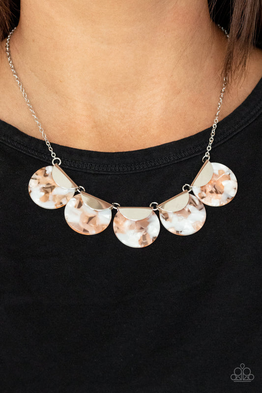 Mermaid Oasis - Orange Necklace