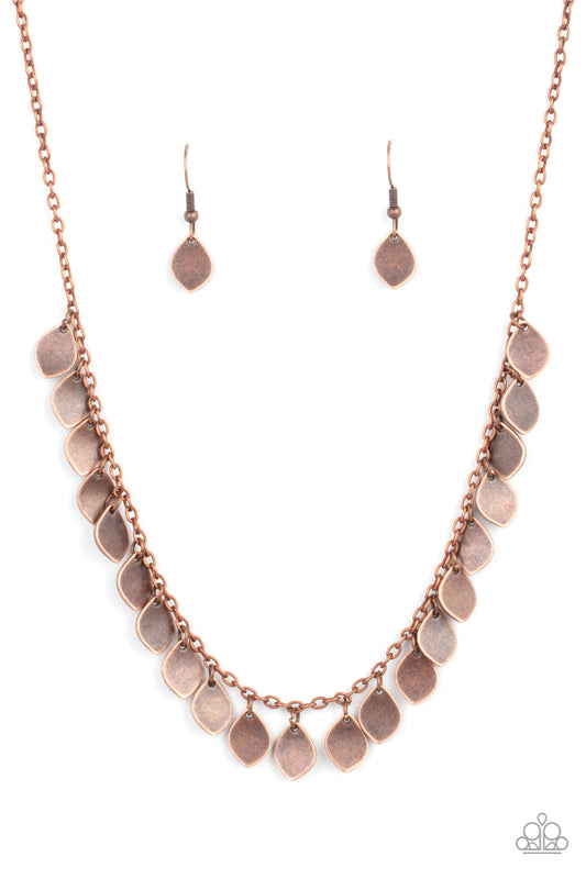 Dainty DISCovery - Copper Necklace