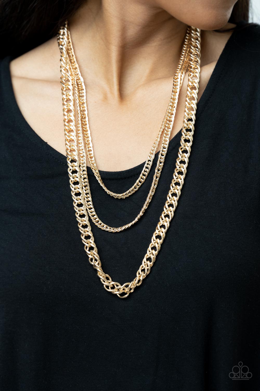 Chain of Champions - Gold Necklace - Paparazzi Accessories