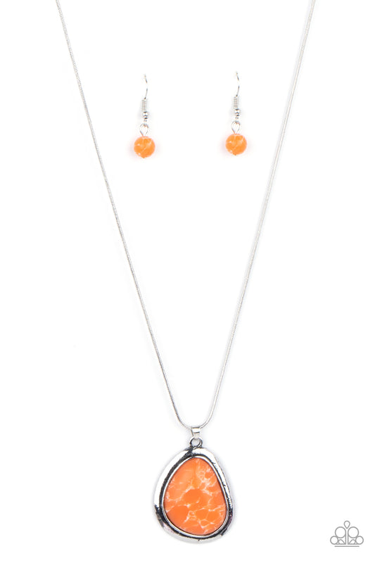 Canyon Oasis - Orange Necklace