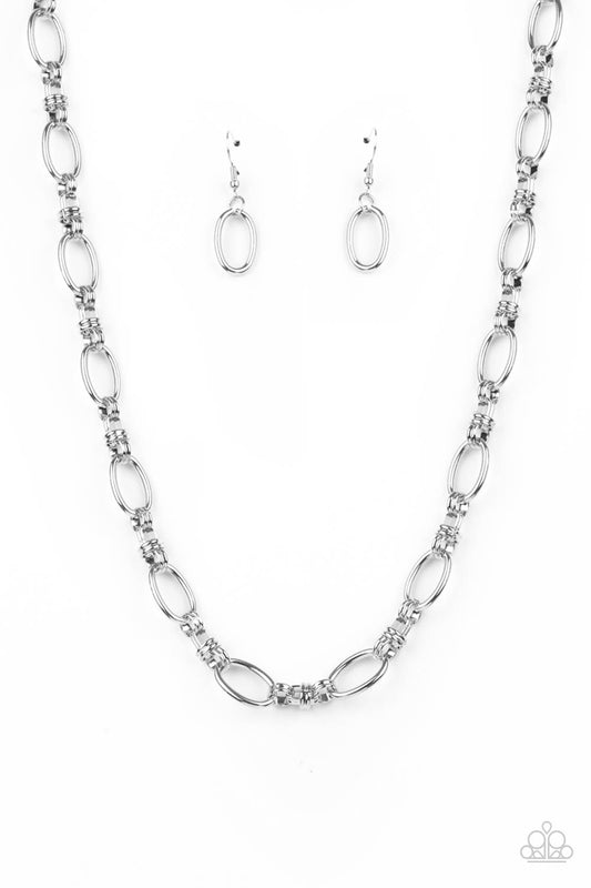 Defined Drama - Silver Necklace - Paparazzi Accessories