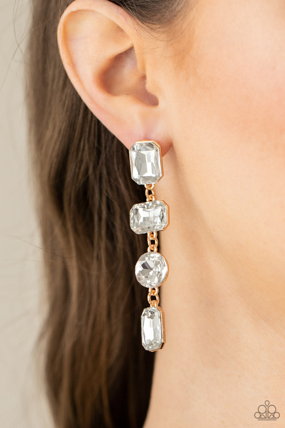 Cosmic Heiress - Gold Earrings - Paparazzi Accessories