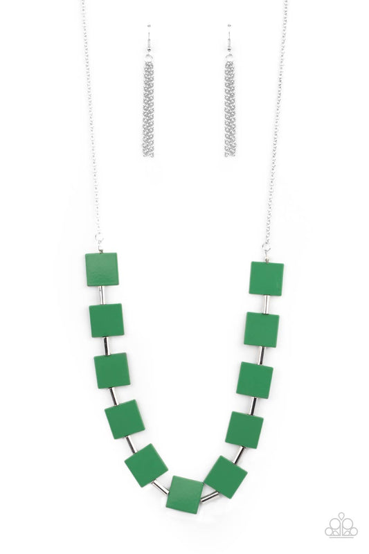 Hello, Material Girl - Green Necklace