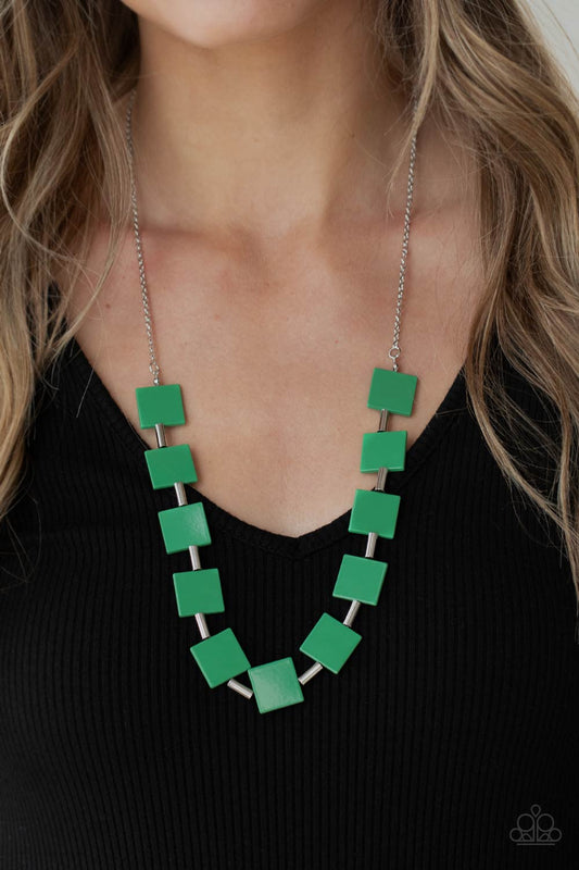 Hello, Material Girl - Green Necklace