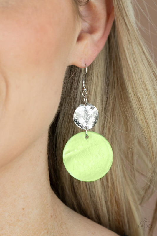 Opulently Oasis - Green Earrings