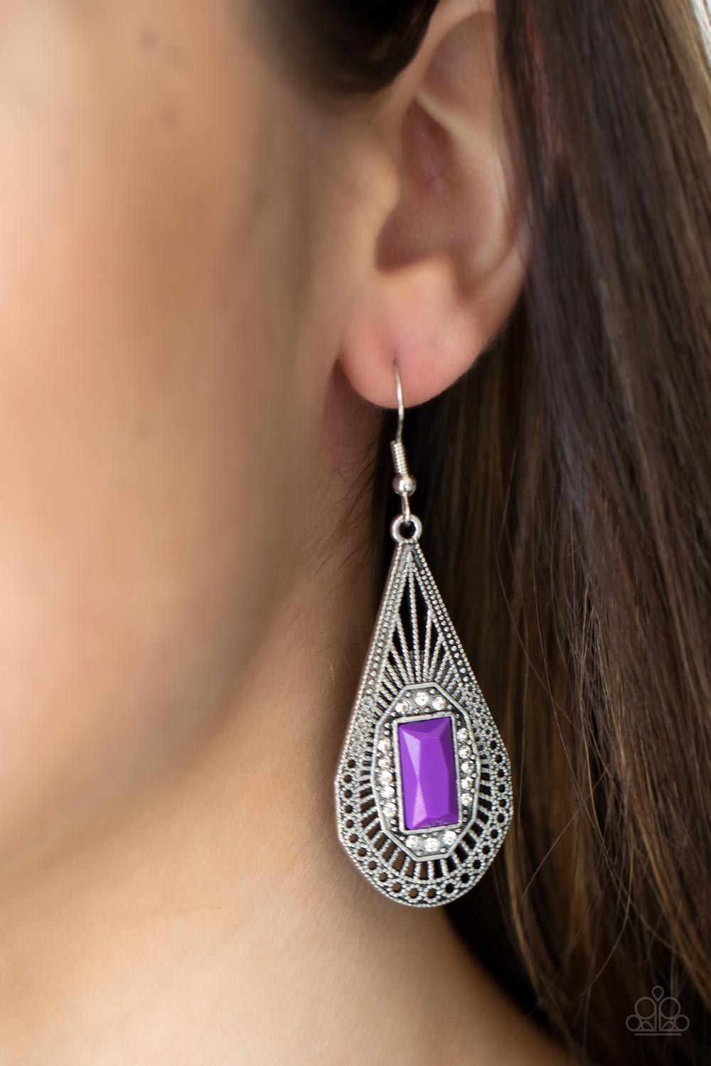 Deco Dreaming - Purple Earrings