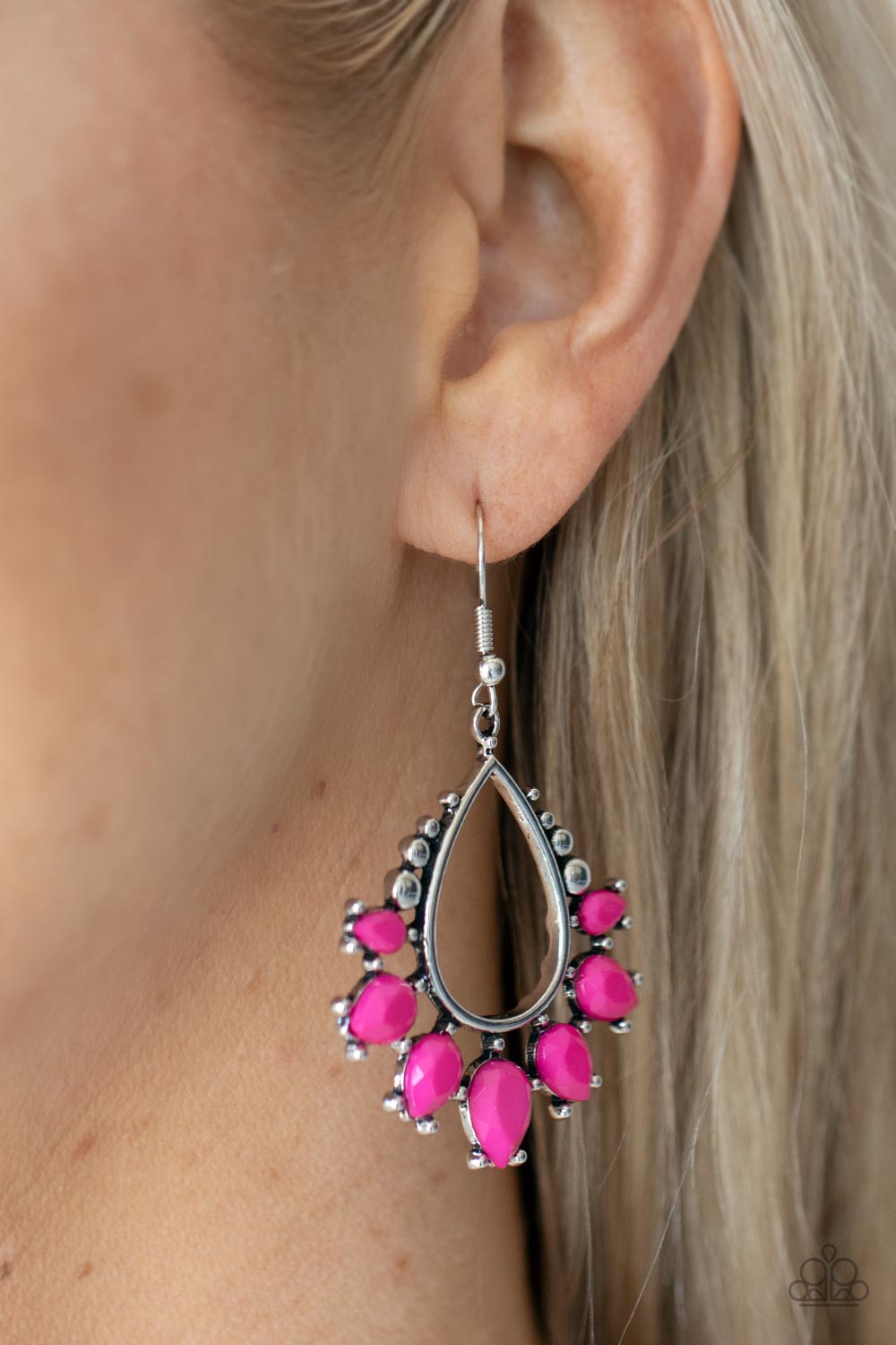 Flamboyant Ferocity - Pink Earrings