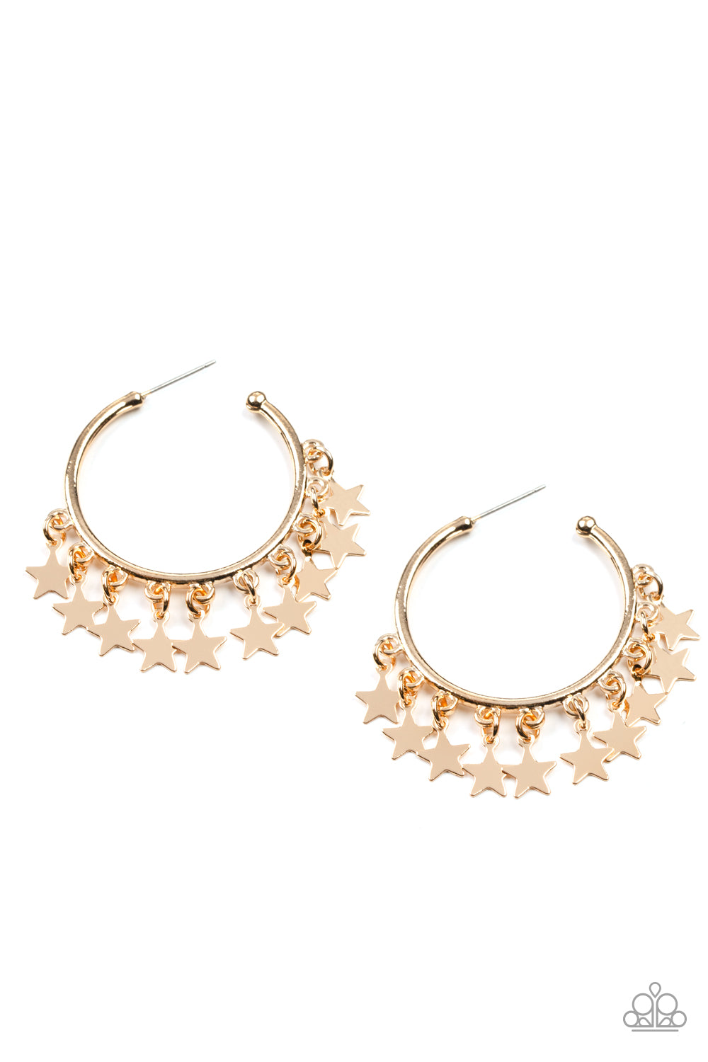 Happy Independence Day - Gold Earrings