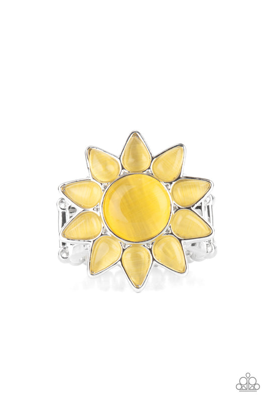 Blossoming Sunbeams - Yellow Ring - Paparazzi Accessories