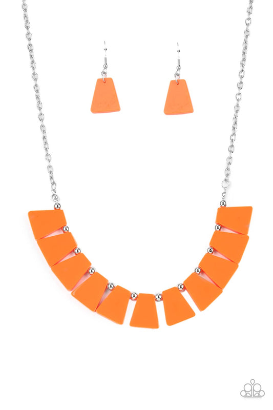 Vivaciously Versatile - Orange Necklace